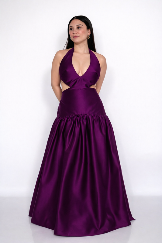 Plum gown