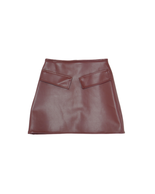 CACTUS LEATHER SKIRT