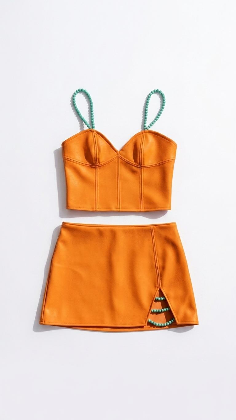naranja bustier and skirt